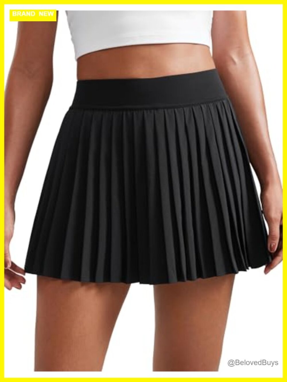 Mini Pleated Athletic Tennis Skirt High Waisted A Line Skort with Pockets